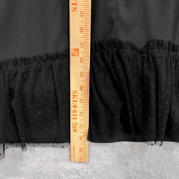 Libby Edelman Mini Black Shift Lace Dress L Cold Shoulder Mesh NWT - Picture 6 of 8